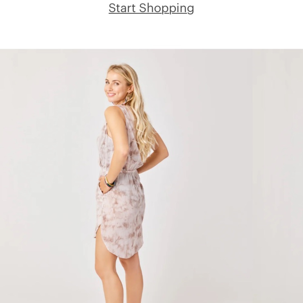 Carve Designs dusty pink cotton dress with pockets large - Picture 2 of 8